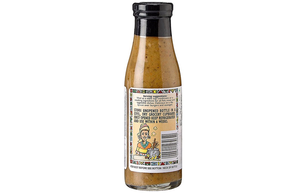 Mama Africa's Zulu Relish Jalapeno Lemon & Garlic   Glass Bottle  375 millilitre